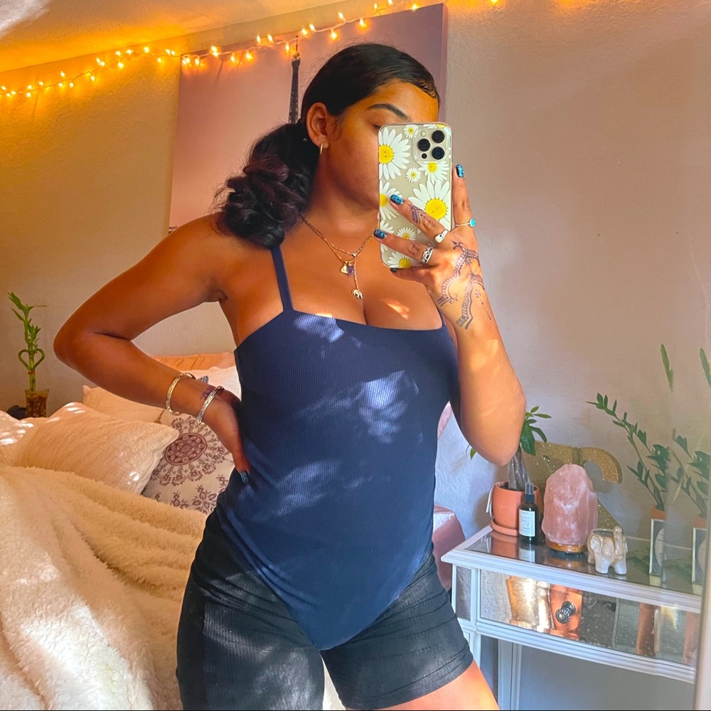 Navy Blue Bodysuit